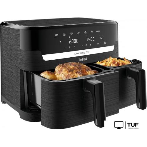 Аэрогриль (аэрофритюрница) Tefal Dual Fryer EY901810