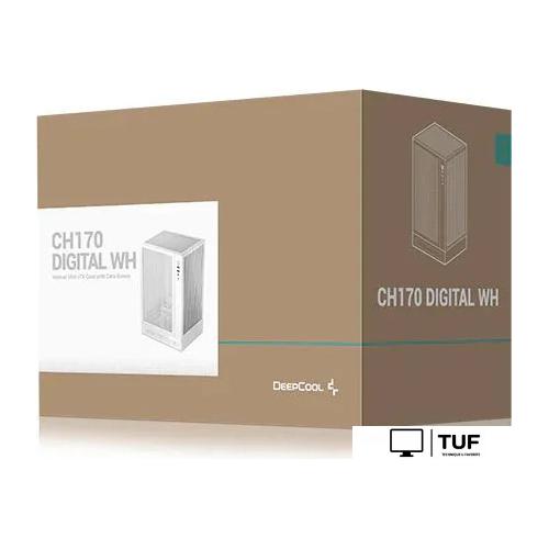 Корпус DeepCool CH170 Digital WH R-CH170-WHNPI0D-G-1