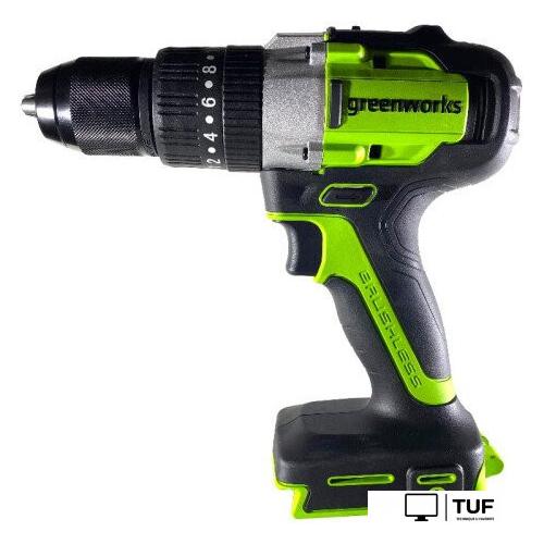 Ударная дрель-шуруповерт Greenworks GD24DD60 3704107CUA (с 2-мя АКБ, кейс)