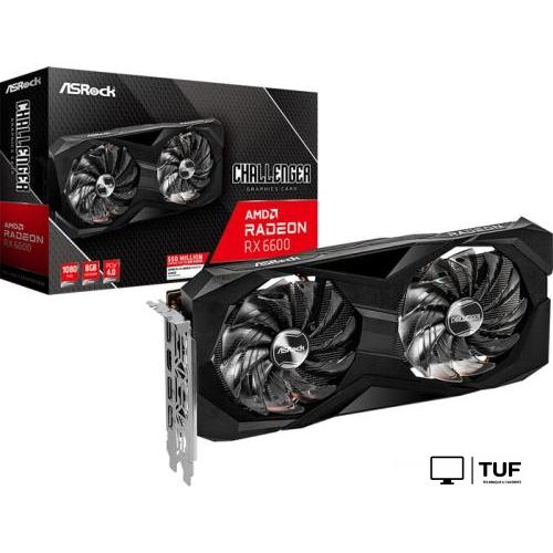Видеокарта ASRock Radeon RX 6600 Challenger D 8GB RX6600 CLD 8G