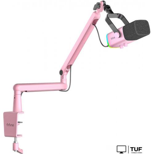 Проводной микрофон FIFINE TAM8 (розовый)