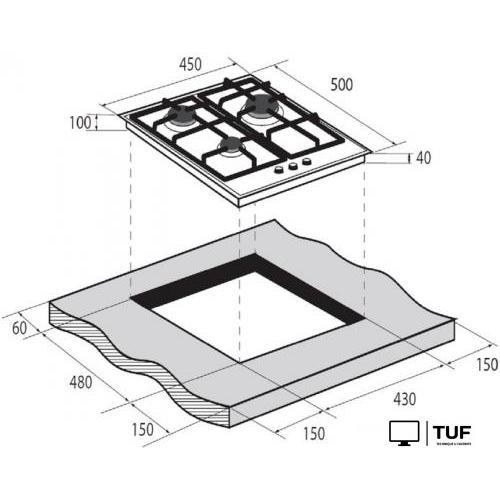 Варочная панель ZUGEL ZGH451X