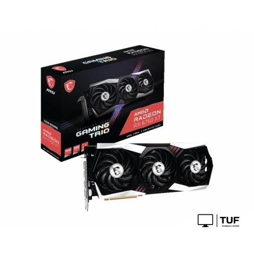 Видеокарта MSI Radeon RX 6750 XT Gaming Trio 12G