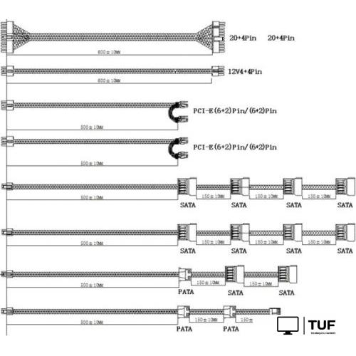 Блок питания GameMax RGB-1050