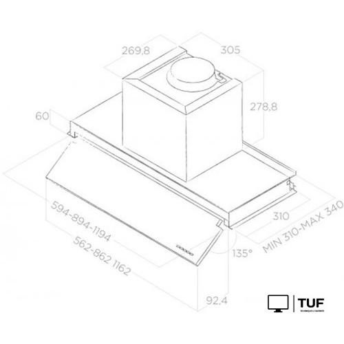 Кухонная вытяжка Elica Boxin No Drip IX/A/90