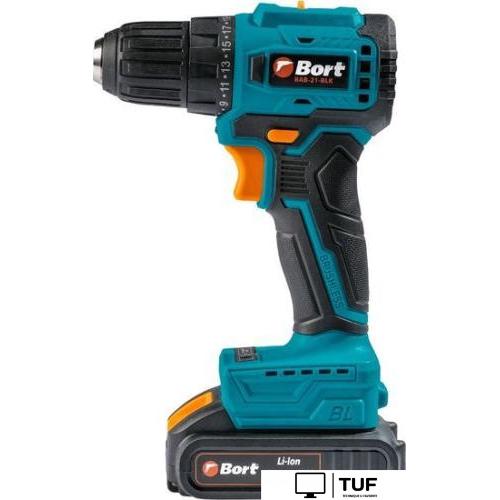 Дрель-шуруповерт Bort BAB-21-BLK 93413526 (с 2-мя АКБ, кейс)