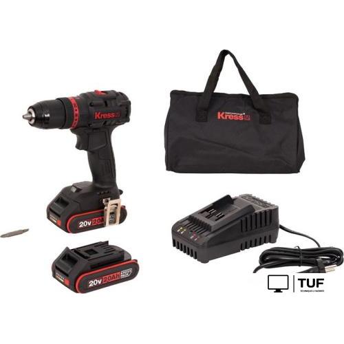 Ударная дрель-шуруповерт Kress KUC30.1 (с 2-мя АКБ, сумка)