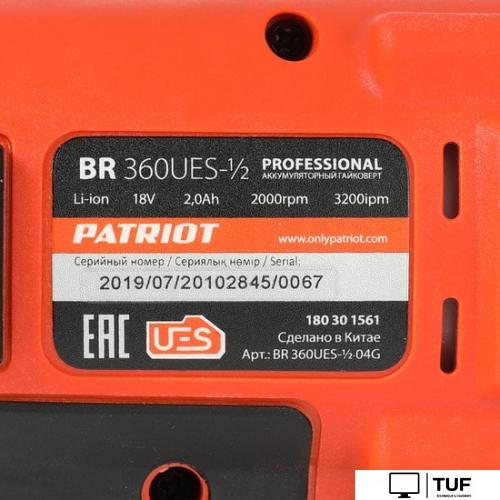 Гайковерт Patriot BR 360UES-1/2 180301561 (с 2-мя АКБ, кейс)