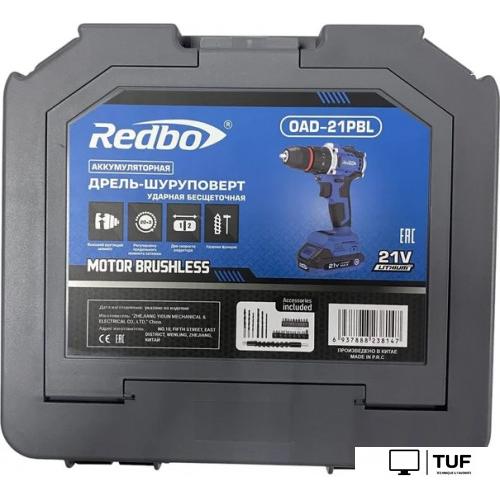 Ударная дрель-шуруповерт Redbo OAD-21PBL (с 2-мя АКБ, кейс)