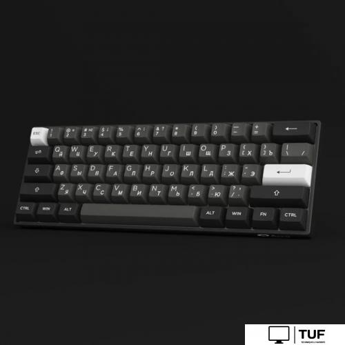 Клавиатура Akko 3061S Black & Silver (Akko Cream Yellow V3 Pro)