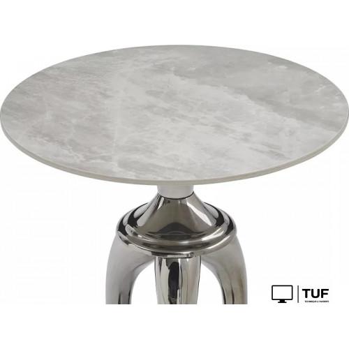 Журнальный столик Signal Snake (белый/серебряный)