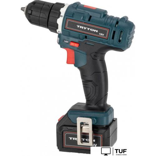 Дрель-шуруповерт Tryton TFV18B2 (с 2-мя АКБ, кейс)