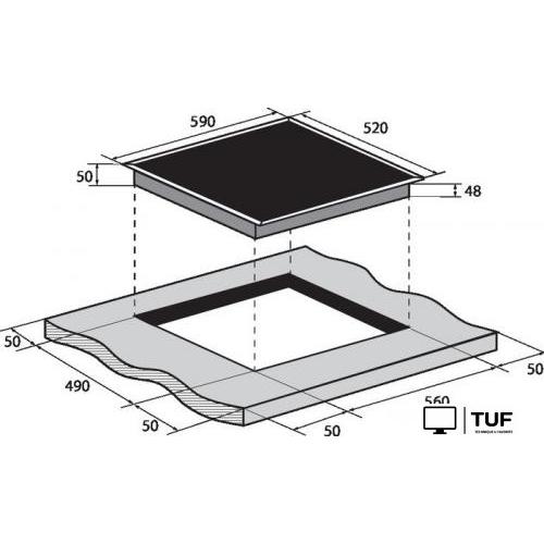Варочная панель ZUGEL ZEH607B