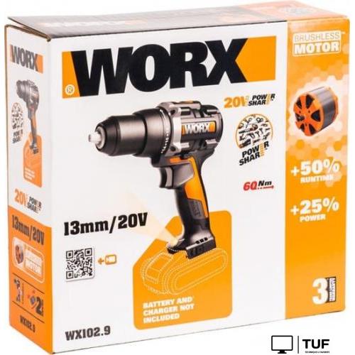 Дрель-шуруповерт Worx WX102.9 (без АКБ)