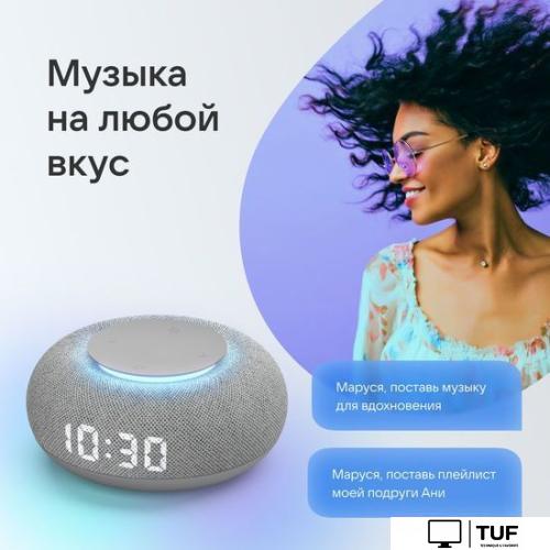 Умная колонка VK Капсула Мини (светло-серый)