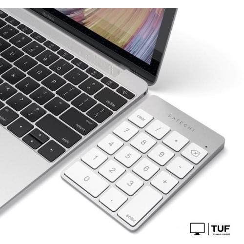 Цифровой блок Satechi Aluminum Slim Rechargeable Bluetooth Keypad (серебристый)