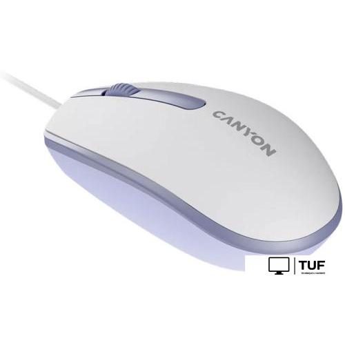 Мышь Canyon M-10 (белый/сиреневый)