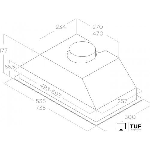 Кухонная вытяжка Elica Era S BL/A/52