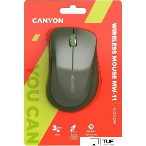 Мышь Canyon MW-11 (зеленый)