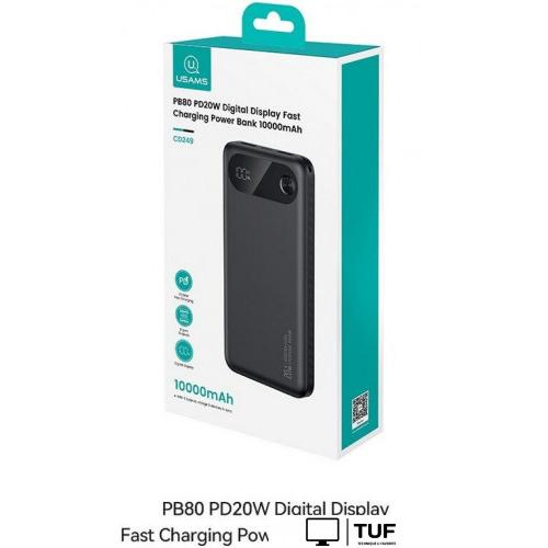 Внешний аккумулятор Usams CD249 PB80 10000mAh (черный)