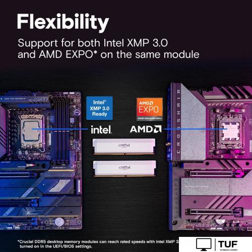 Оперативная память Crucial Pro Overclocking Edition 2x32ГБ DDR5 6400 МГц CP2K32G64C40U5W