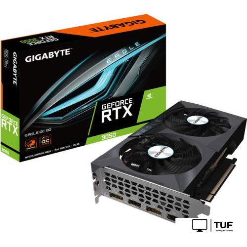 Видеокарта Gigabyte GeForce RTX 3050 Eagle OC 8G GV-N3050EAGLE OC-8GD