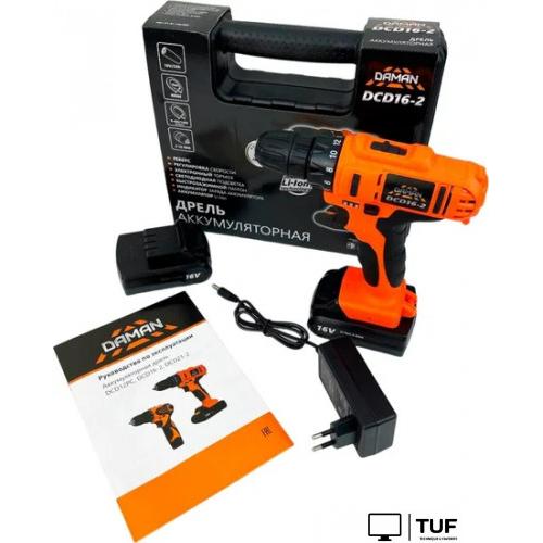 Дрель-шуруповерт Brait DCD16-2 DAMAN (с 2-мя АКБ, кейс)