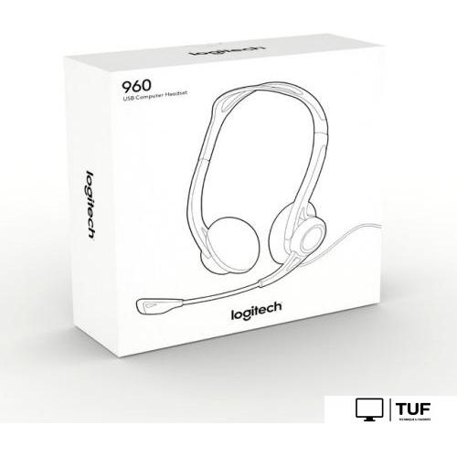 Офисная гарнитура Logitech PC Headset 960 USB