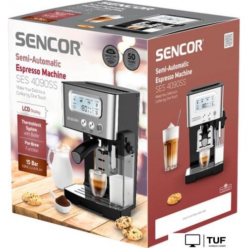 Рожковая кофеварка Sencor SES 4090 SS