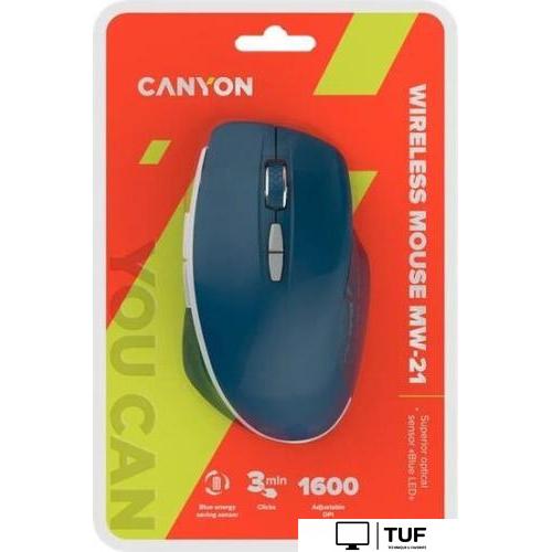 Мышь Canyon MW-21 (темно-синий)