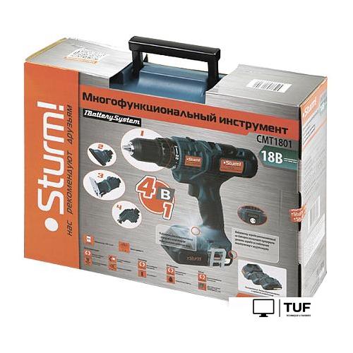 Дрель-шуруповерт Sturm CMT1801 Set (с 2-мя АКБ, кейс)