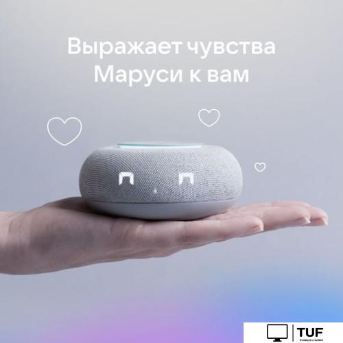 Умная колонка VK Капсула Мини (светло-серый)