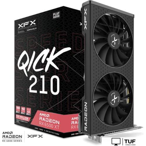 Видеокарта XFX Speedster QICK 210 Radeon RX 6500 XT Core 4GB GDDR6 RX-65XT4DBDQ