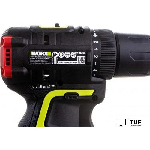 Дрель-шуруповерт Worx Professional WU130X (с 2-мя АКБ, сумка)