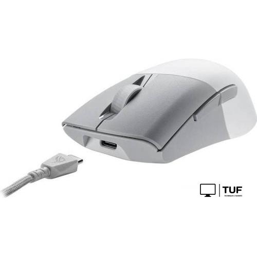Игровая мышь ASUS ROG Keris Wireless AimPoint Moonlight White