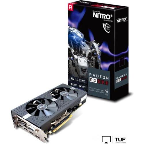 Видеокарта Sapphire Nitro+ Radeon RX 580 4GB GDDR5 [11265-07]