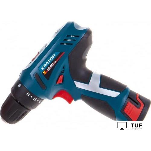 Дрель-шуруповерт Кратон CDL-10-Z 31101043 (с 2-мя АКБ, кейс, оснастка)