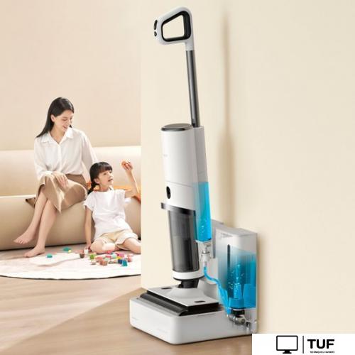 Вертикальный пылесос с влажной уборкой Deerma DEM-VX910W