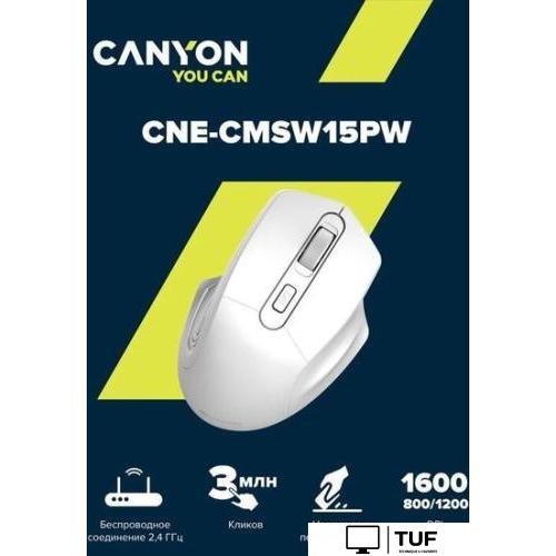 Мышь Canyon MW-15 (белый)