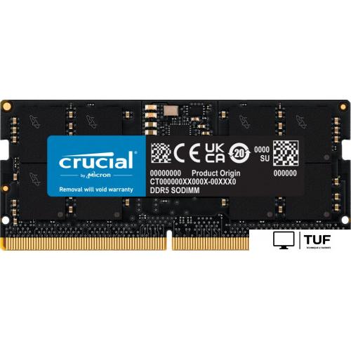 Оперативная память Crucial 24ГБ DDR5 SODIMM 5600 МГц CT24G56C46S5