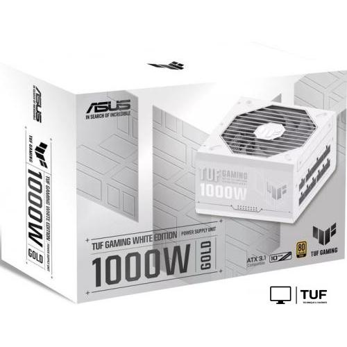 Блок питания ASUS TUF Gaming 1000W Gold TUF-GAMING-1000G-WHITE