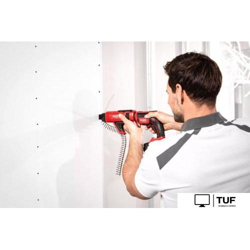 Шуруповерт для гипсокартона FLEX DW 45 18.0-EC M/2.5 Set 466824 (с 2-мя АКБ 2.5 Ач, кейс, насадка автоподачи)