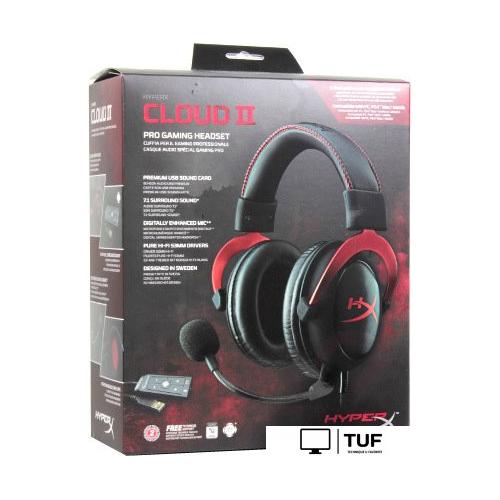 Наушники HyperX Cloud II (красный)