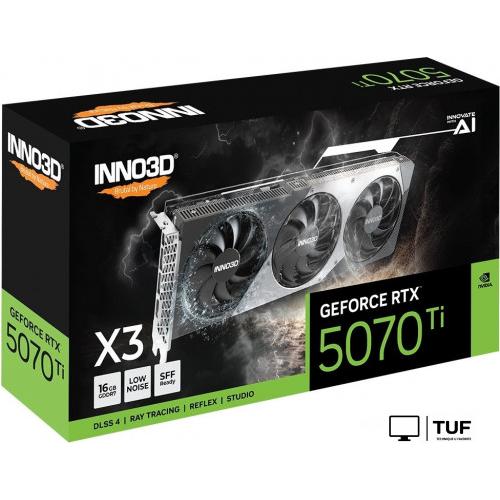 Видеокарта Inno3D GeForce RTX 5070 Ti X3 N507T3-16D7-176068N