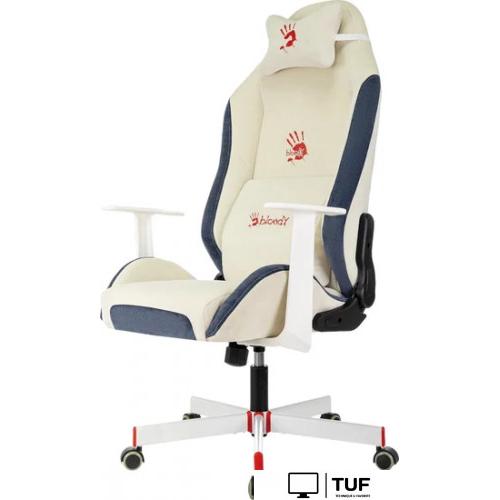 Игровое (геймерское) кресло A4Tech Bloody GC-830 (белый/синий)