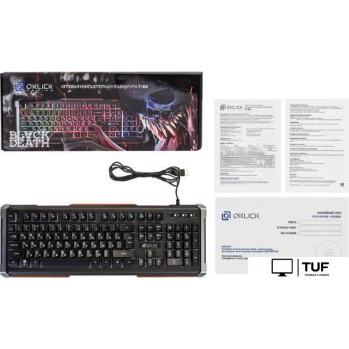 Клавиатура Oklick 710G Black Death