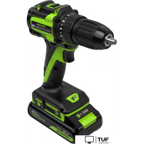 Дрель-шуруповерт Greenworks DD345 3708307CUA (с 1-им АКБ)