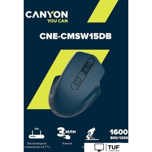 Мышь Canyon MW-15 (темно-синий)