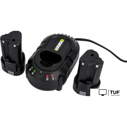 Ударная дрель-шуруповерт Worx Professional WU131X (с 2-мя АКБ, сумка)