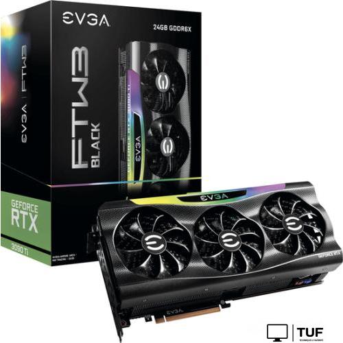 Видеокарта EVGA GeForce RTX 3090 Ti FTW3 Black Gaming 24GB GDDR6X 24G-P5-4981-KR